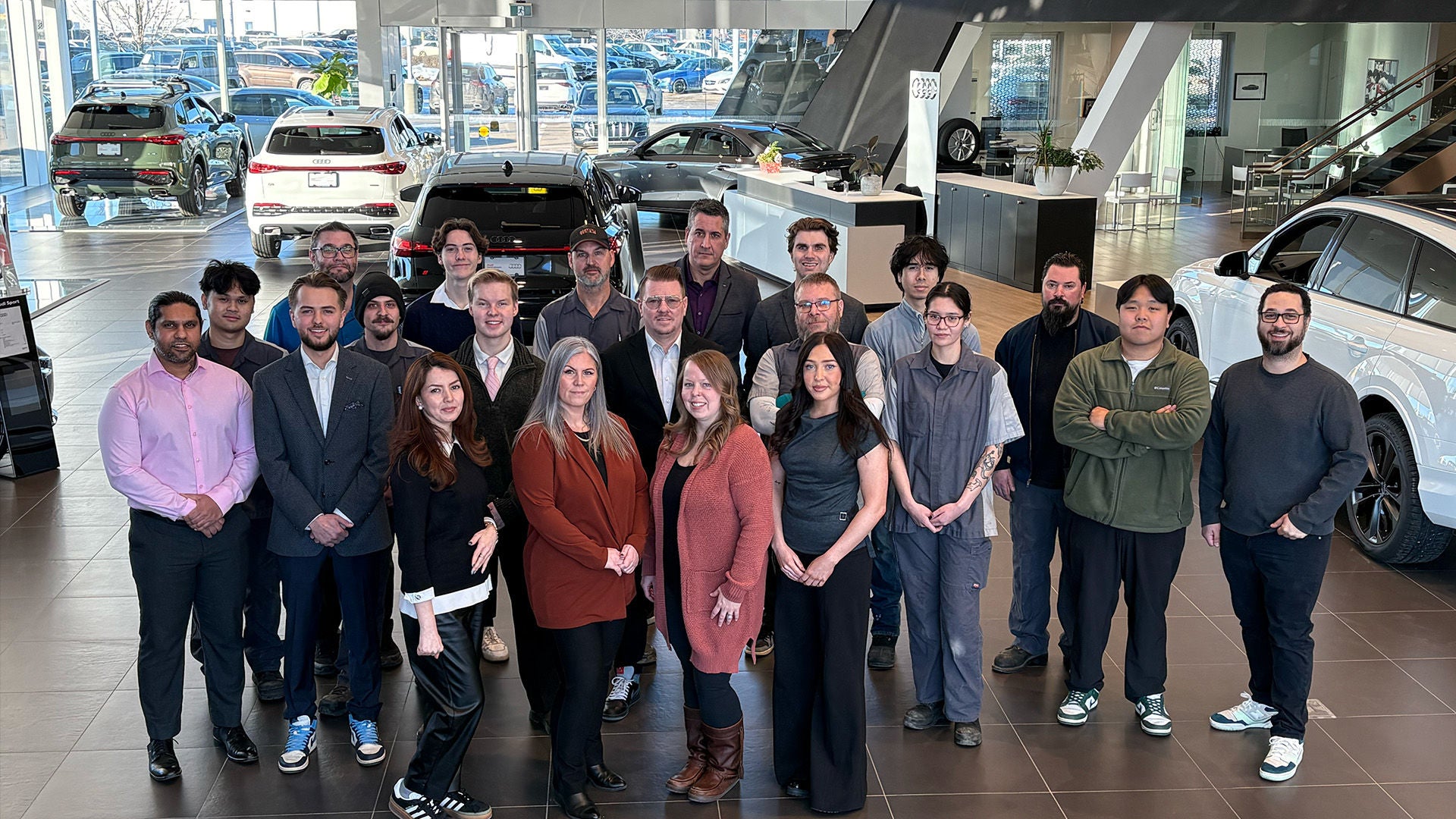 Profile view of the Audi Saskatoon Team